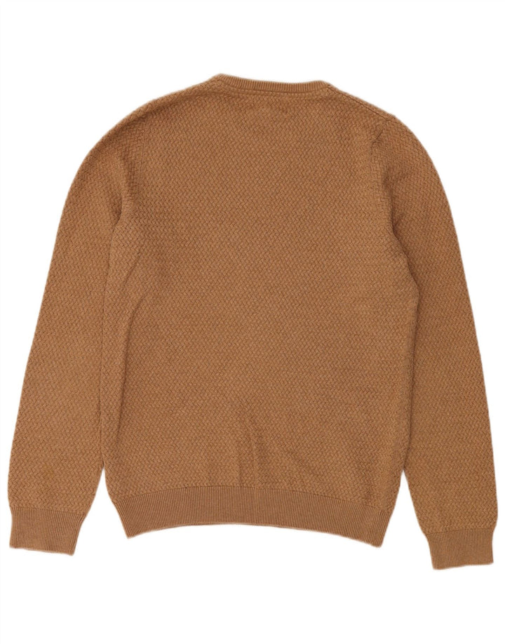 MARKS & SPENCER Pull à col rond coupe régulière pour homme, petit beige