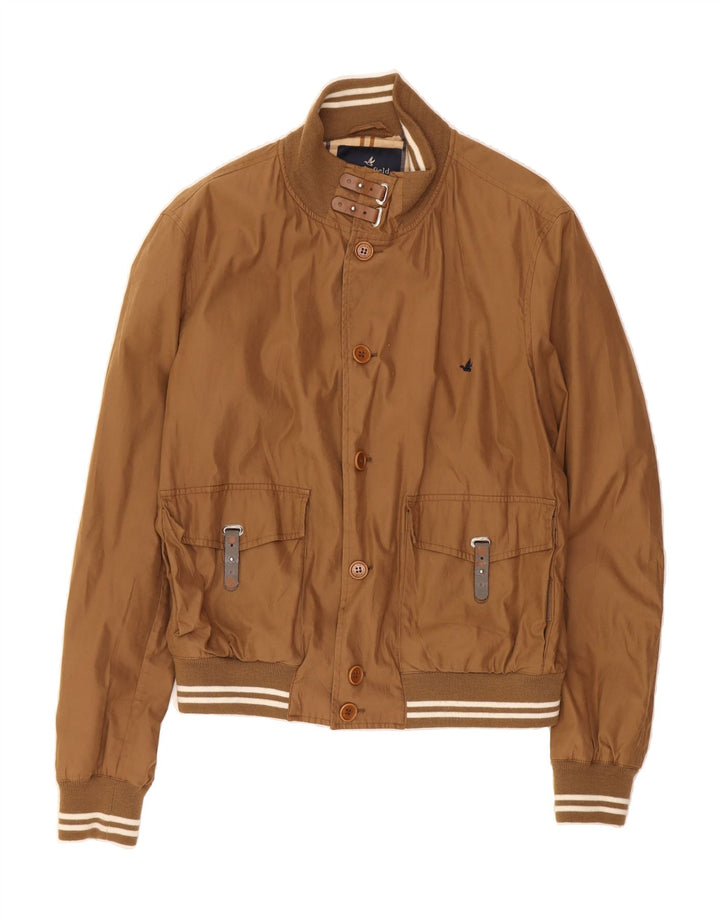 BROOKSFIELD Womens Bomber Jacket IT 52 2XL Brown Cotton Vintage Brooksfield and Second-Hand Brooksfield from Messina Hembry 