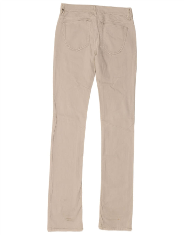 DIESEL Femme Liv Slim Jean Droit W27 L24 Coton Blanc