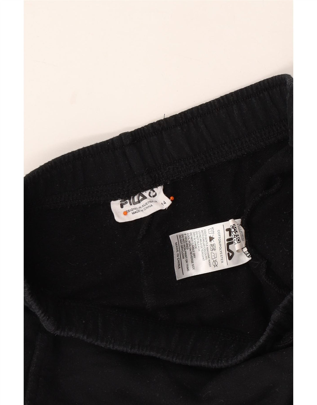 FILA Pantalon de survêtement cargo graphique fille 13-14 ans noir