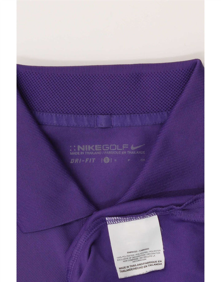 Polo Nike Dri Fit pour homme, petit, violet, polyester