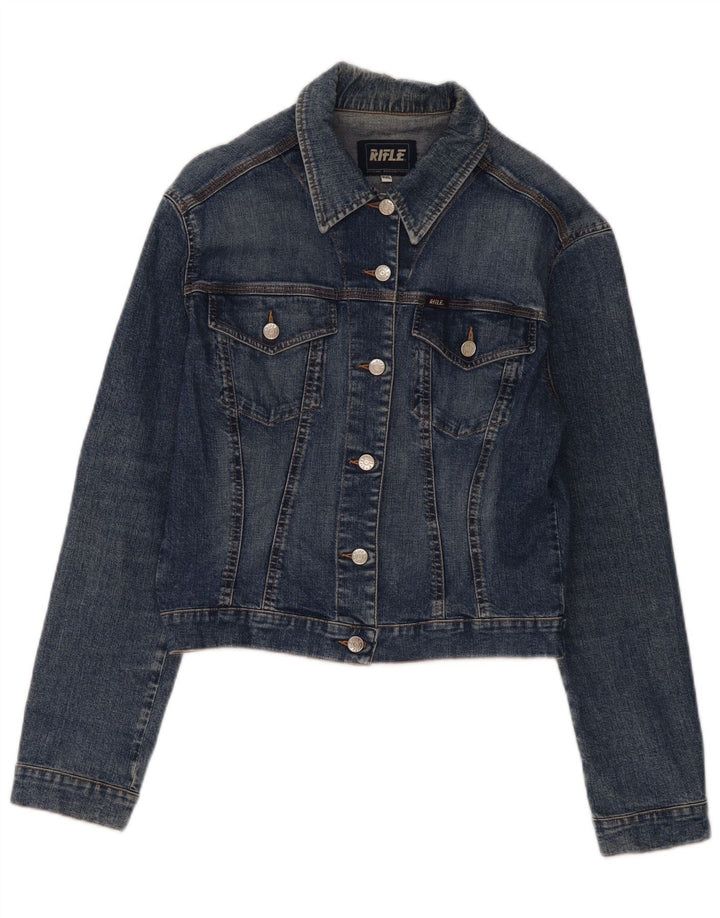 RIFLE Veste en Jean Court Fille 15-16 Ans 2XL Bleu Coton