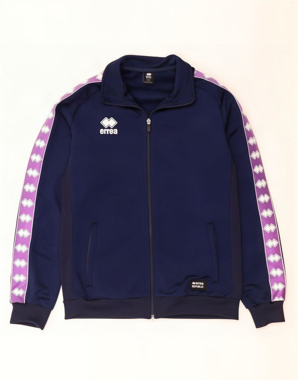 Errea Veste de survêtement graphique pour femme UK 18 XL Bleu marine Colourblock