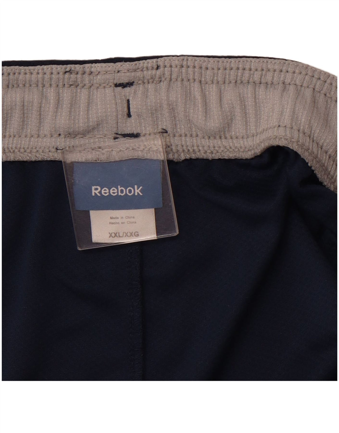 REEBOK Short de Sport Homme 2XL Bleu Marine Polyester