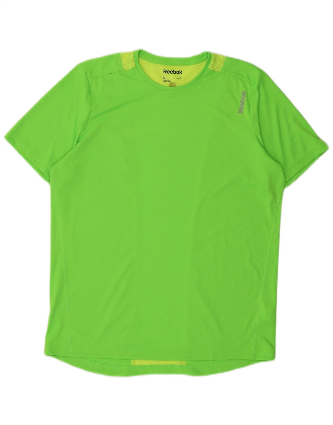 Reebok T-Shirt Homme Haut Large Vert Colorblock Polyester