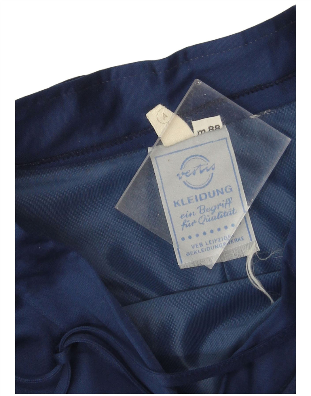 jupe asymétrique femme vintage W26 Petit Bleu Marine