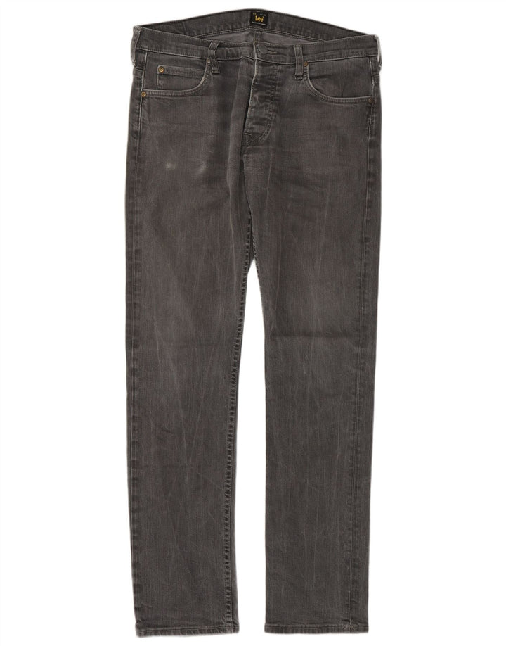 Lee Jean Powell Slim W33 L34 Homme Gris Coton