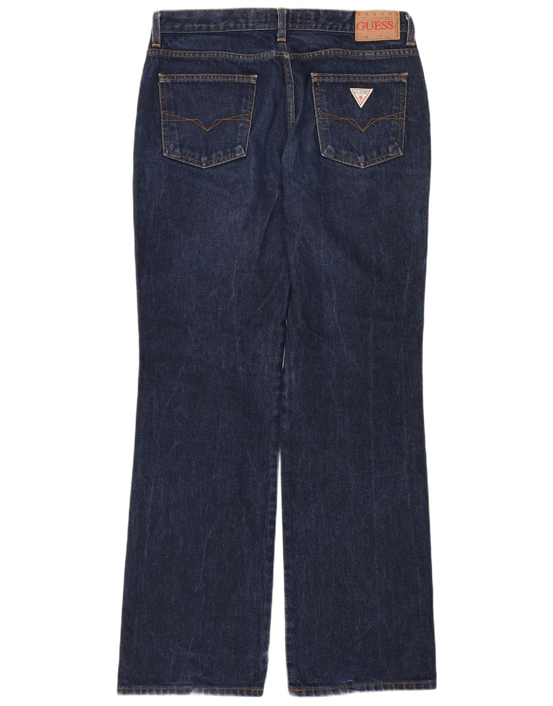 Guess Jean droit homme W32 L32 bleu marine coton