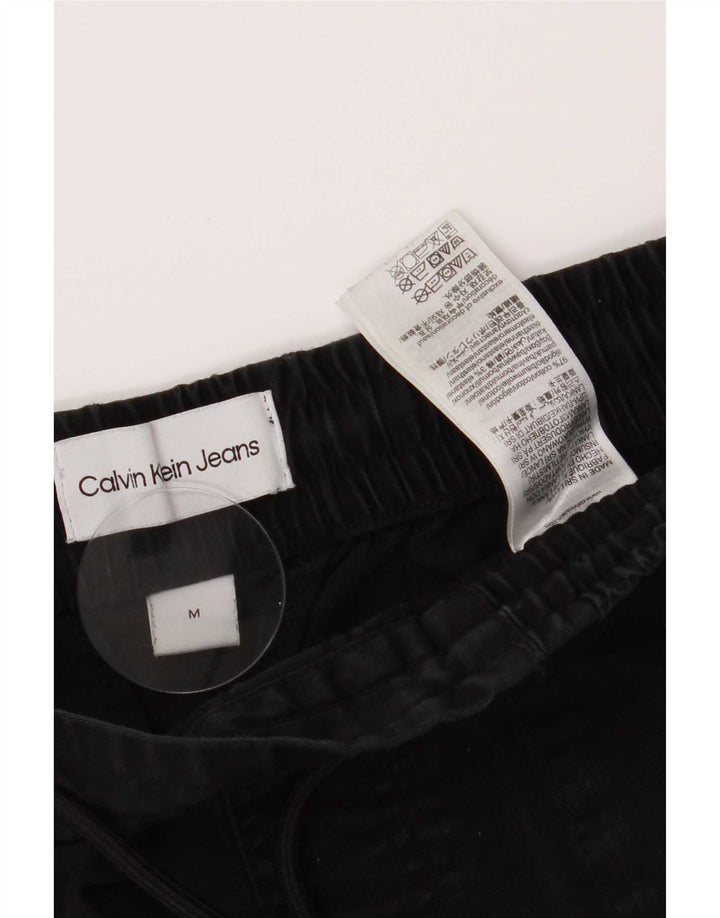 Calvin Klein Pantalon Cargo Joggers Femme Moyen W30 L28 Coton Noir