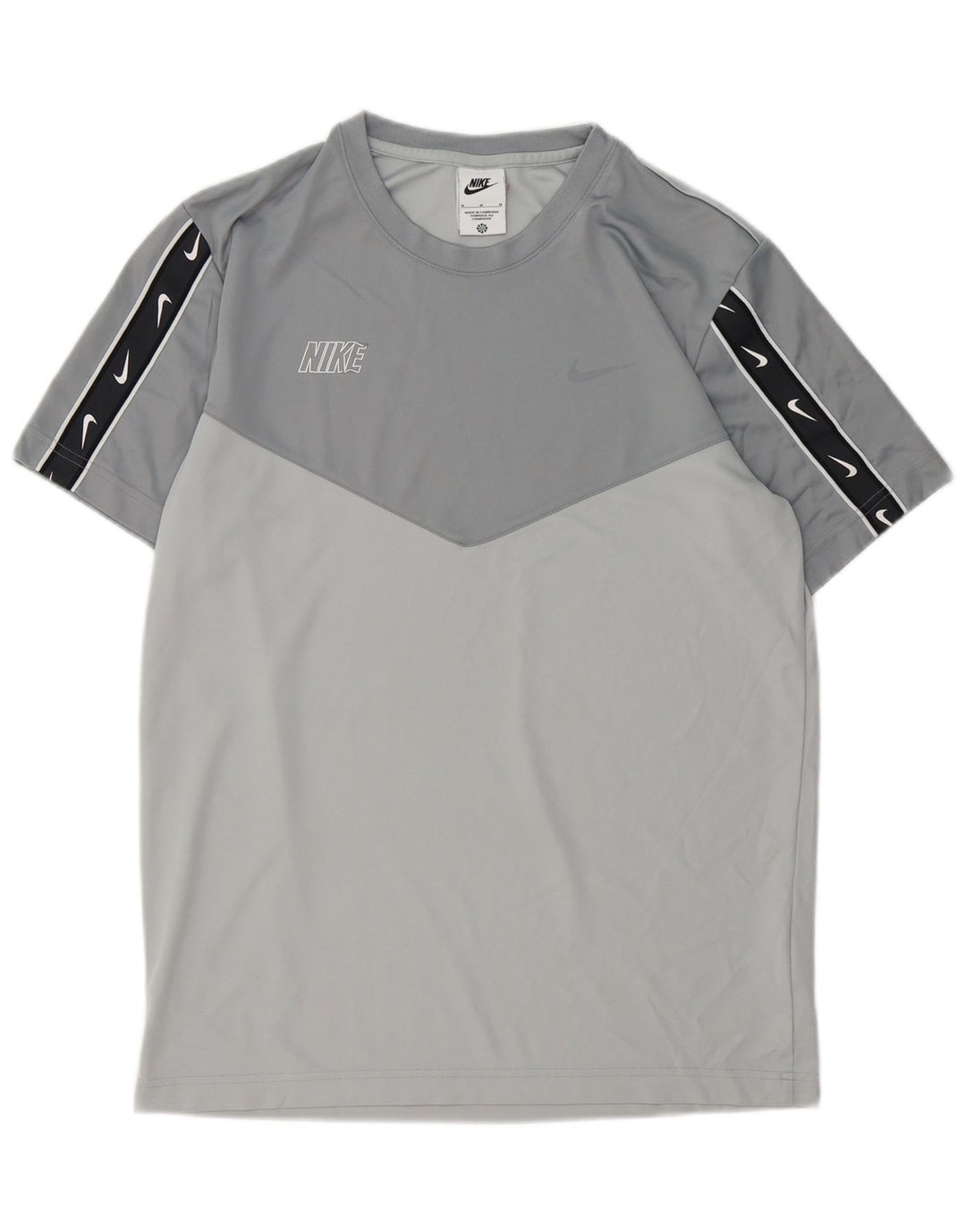 Nike T-shirt graphique pour homme Gris moyen Polyester