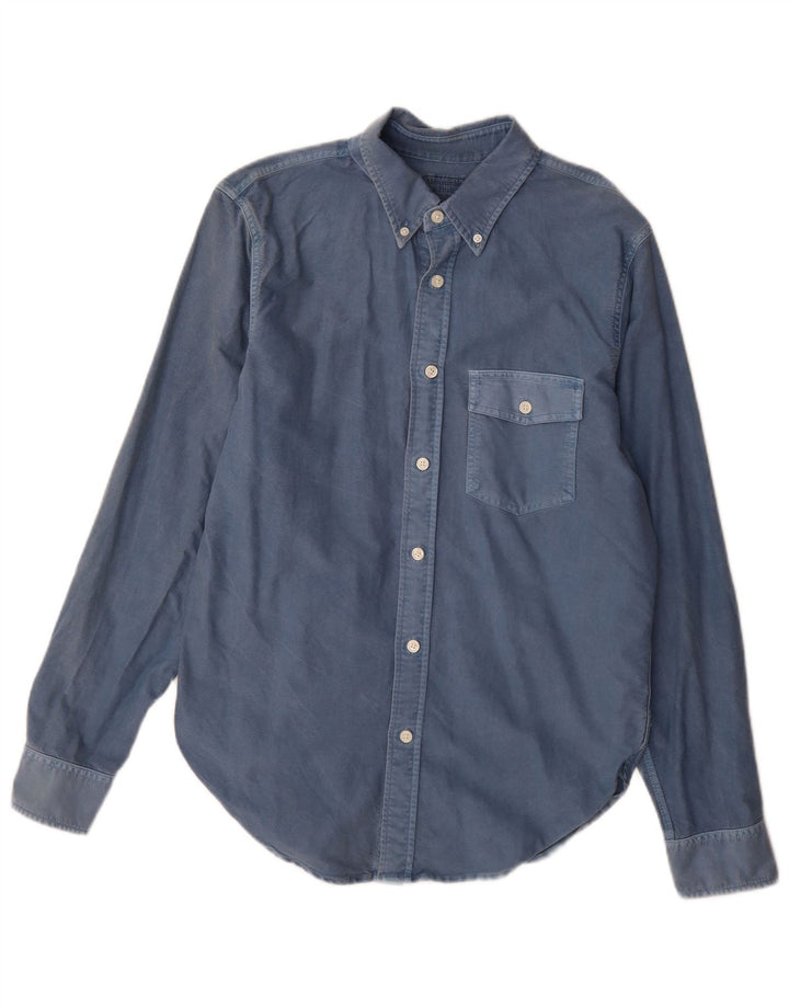 Abercrombie & Fitch Chemise Homme Bleu Moyen Coton