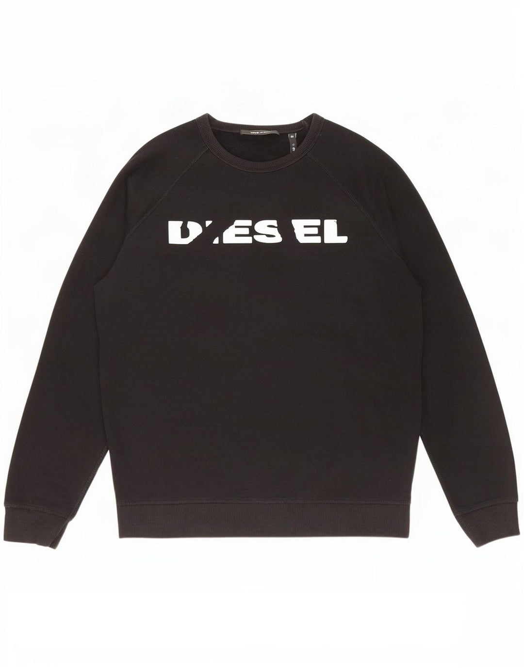Diesel Sweat-shirt graphique pour hommes, grand coton noir
