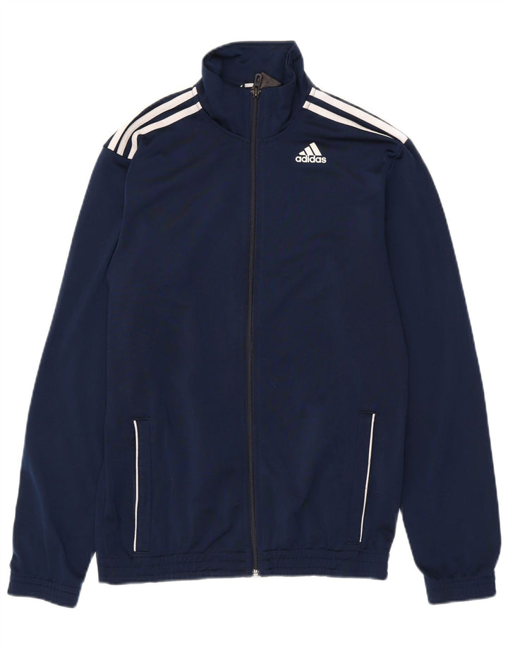 Adidas Veste de survêtement pour homme UK 36/38 Petit Bleu Marine Polyester