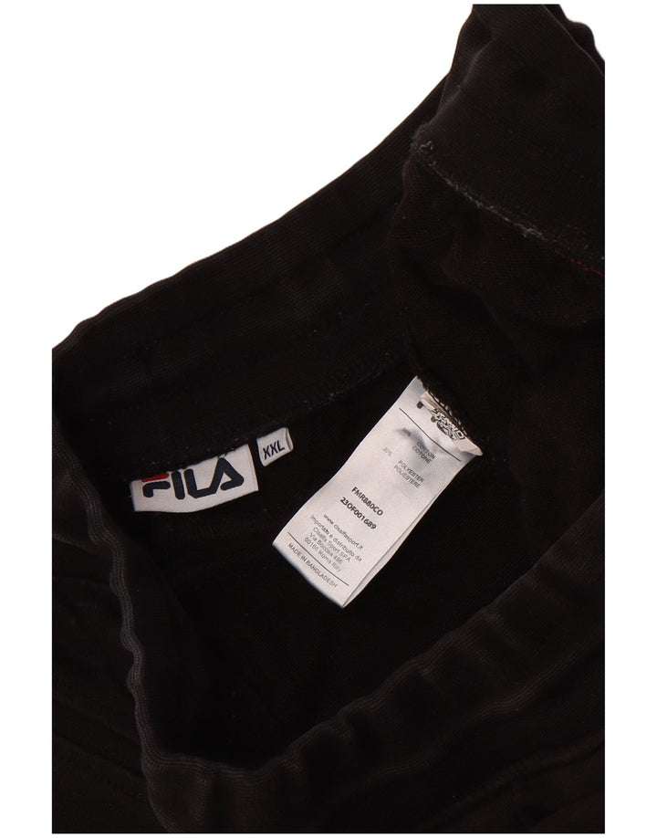 Fila Pantalon de survêtement pour homme 2XL Noir Coton