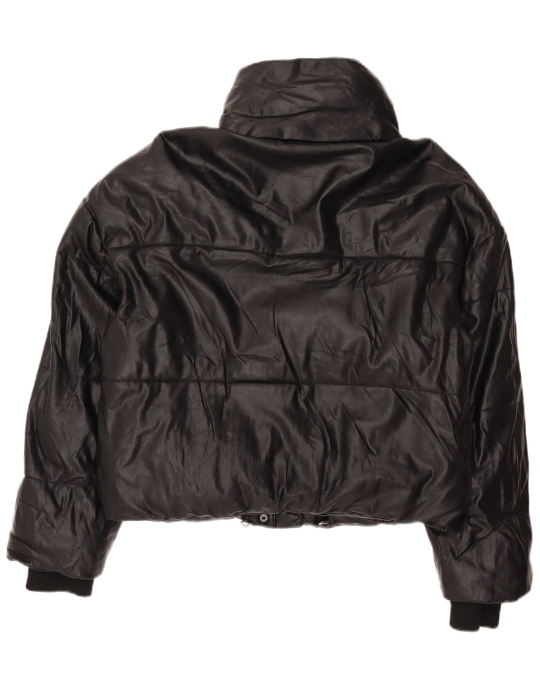 Zara Veste matelassée surdimensionnée pour femme UK 6 XS Noir