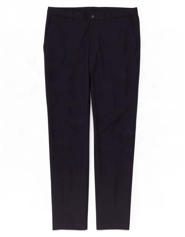 Zara Pantalon Chino Slim Fit Femme EU 44 Large W34 L32 Noir Viscose