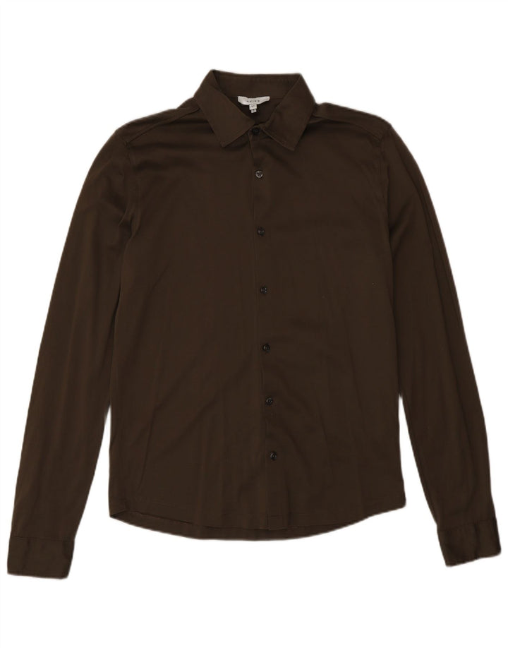 Reiss Chemise Homme XS Marron Coton