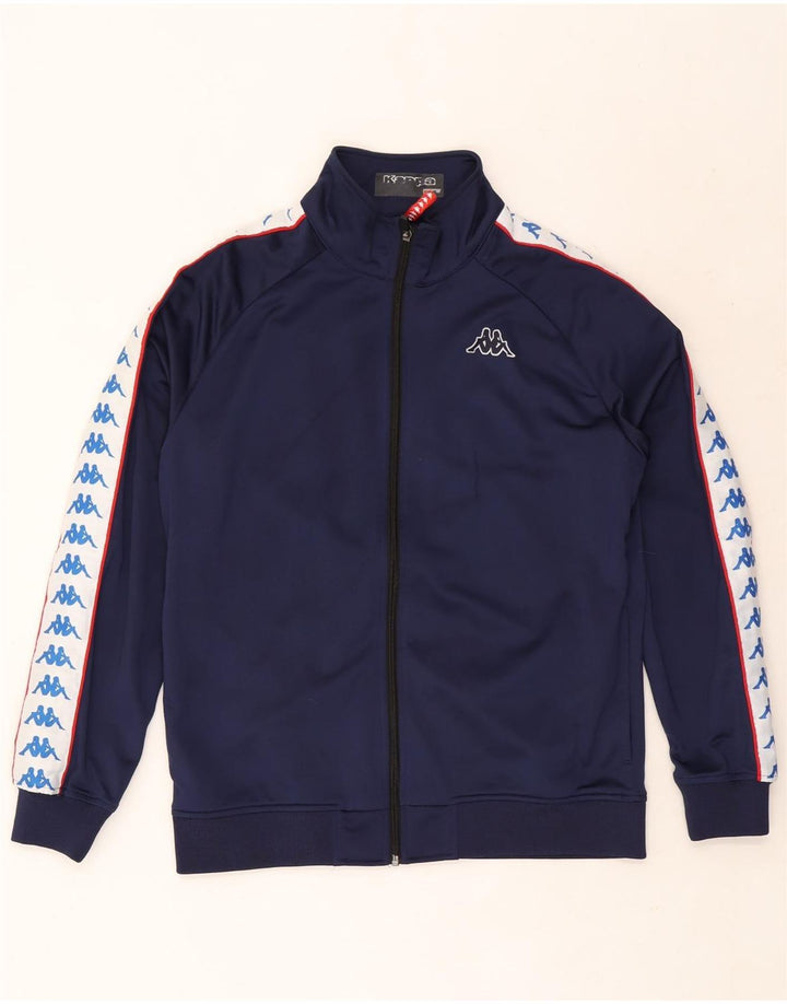 Kappa Veste de Survêtement Graphique Homme Bleu Marine Moyen Colourblock