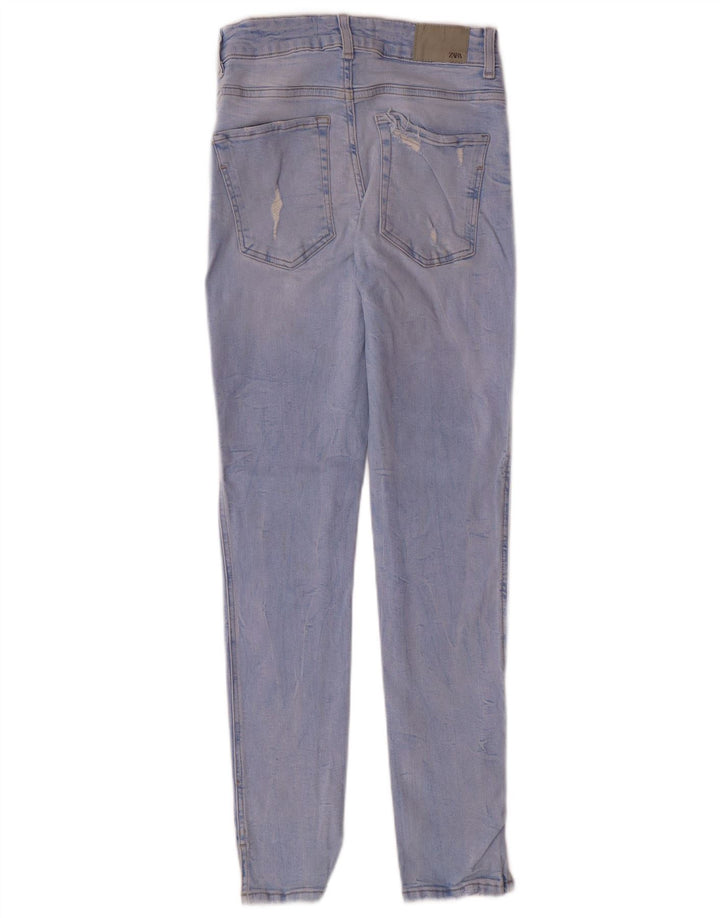 Zara Jean skinny femme EU 36 XS W26 L27 Bleu Coton Moderne