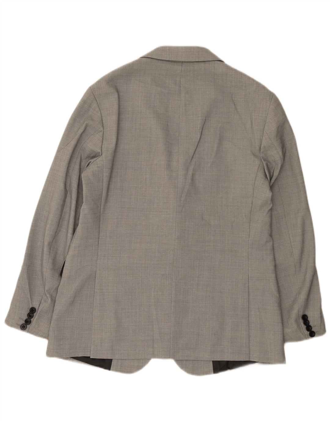 Zara Veste Blazer 2 Boutons Homme EU 50 Gris Moyen Polyester