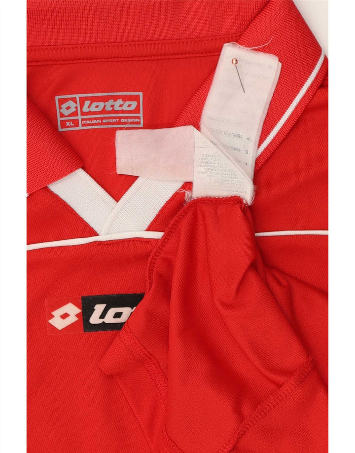 Lotto Polo Graphique Homme XL Rouge Colorblock Polyester