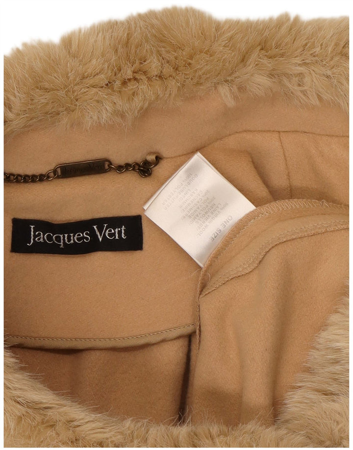 Jacques Vert Manteau Poncho Femme Taille Unique Laine Beige