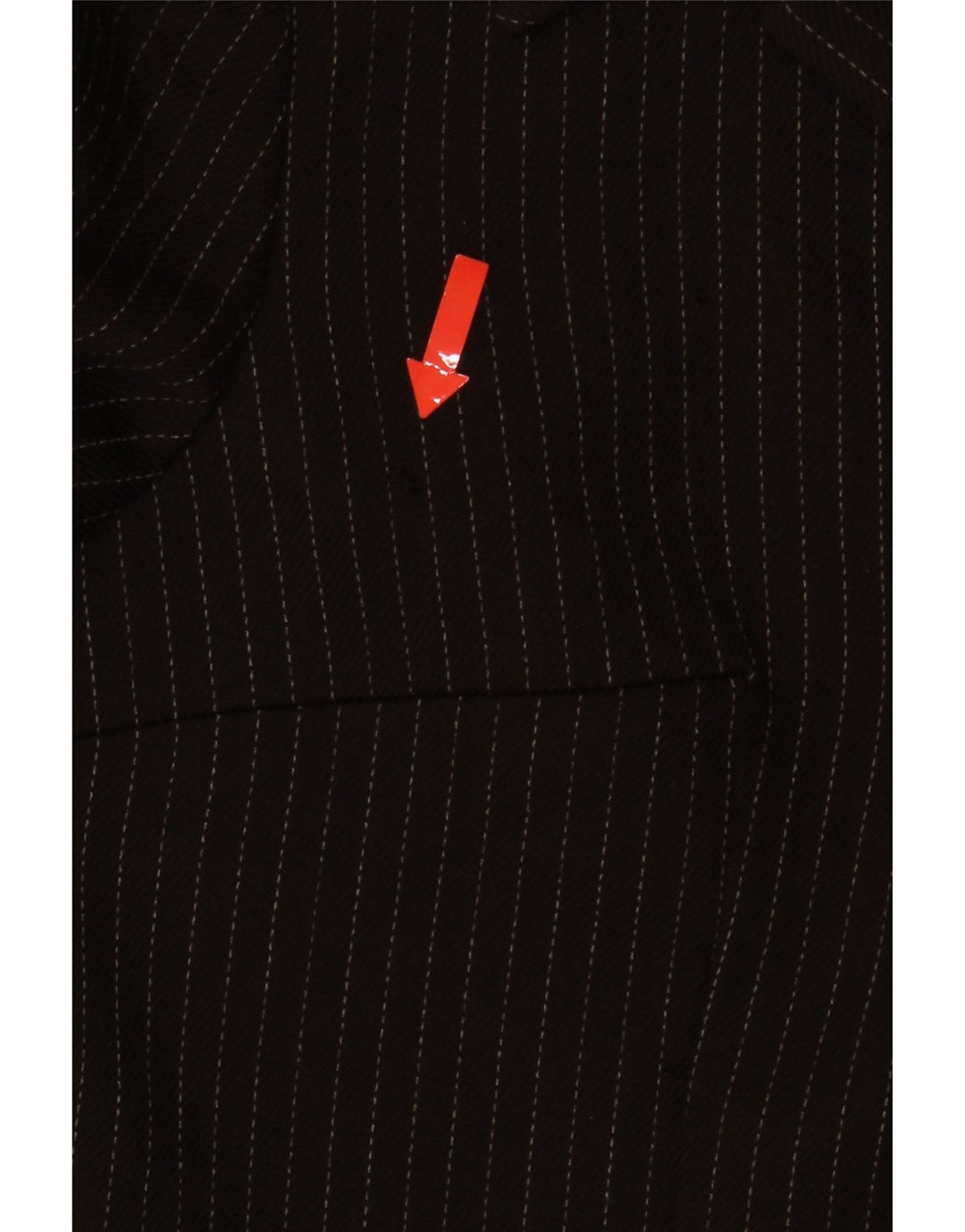 I Gabbiani Veste blazer à 4 boutons pour femme IT 44 Marron moyen à fines rayures