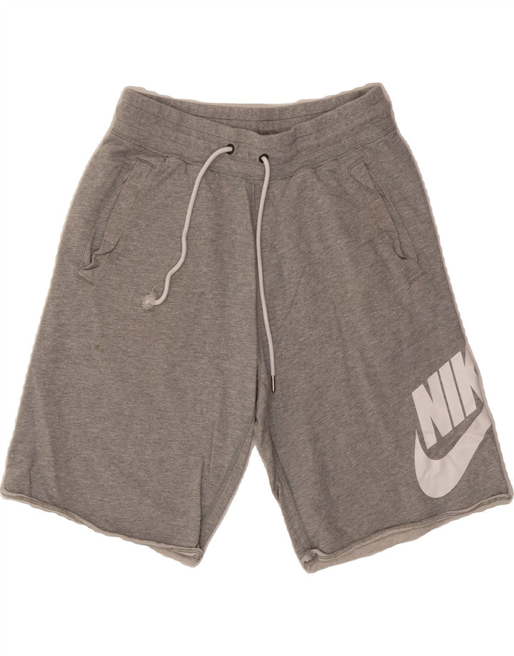 NIKE Mens Graphic Sport Shorts Small  Grey Cotton Vintage Nike and Second-Hand Nike from Messina Hembry 