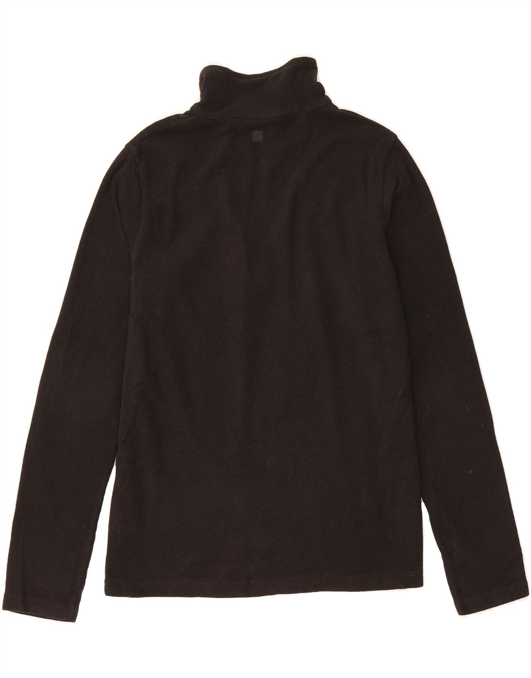 MOUNTAIN WAREHOUSE Womens Zip Neck Fleece Jumper UK 14 Medium Black Vintage Mountain Warehouse and Second-Hand Mountain Warehouse from Messina Hembry 
