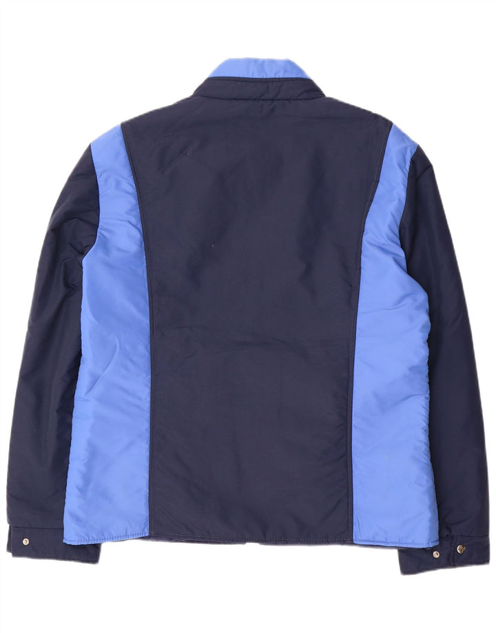 veste coupe-vent vintage pour homme UK 40 Grand bleu marine Colourblock Polyamide