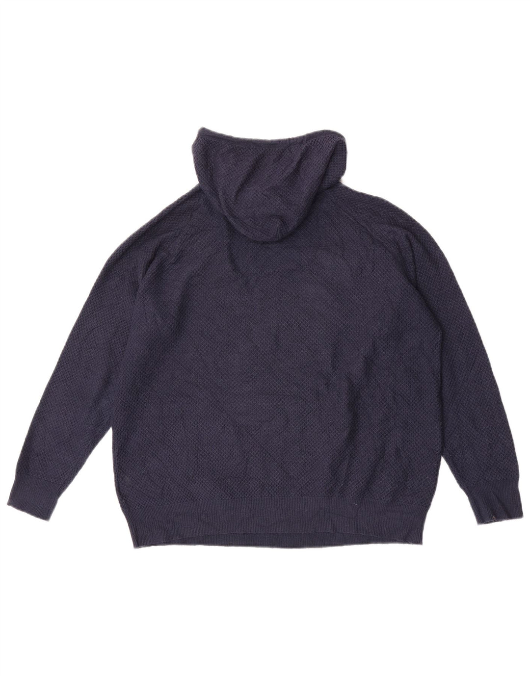 Marks & Spencer Pull à capuche pour femme UK 14 Bleu marine moyen Viscose