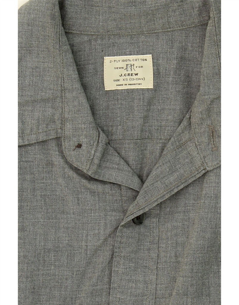 J. CREW Mens Shirt Size 13 1/2 XS Grey Cotton Vintage J. Crew and Second-Hand J. Crew from Messina Hembry 