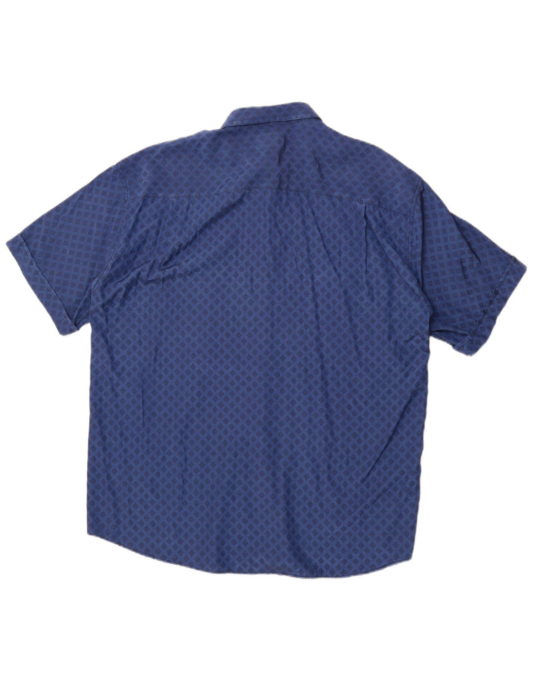Raybest Chemise à Manches Courtes Homme XL Bleu Marine Géométrique Viscose