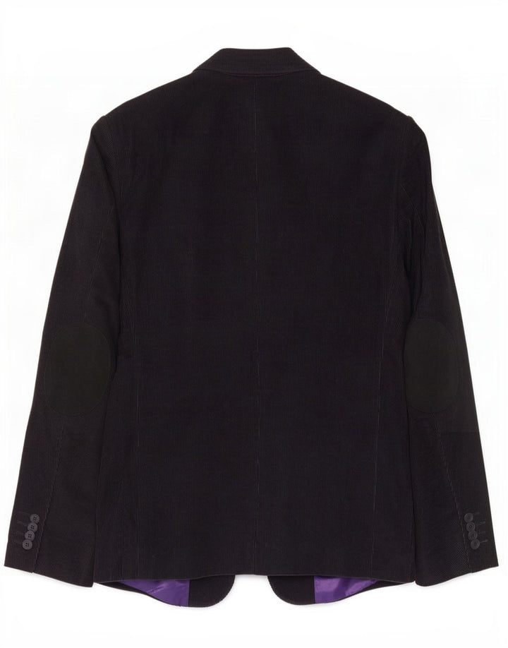 Feraud Veste blazer en velours côtelé pour homme à 2 boutons UK 40 Grand coton bleu marine