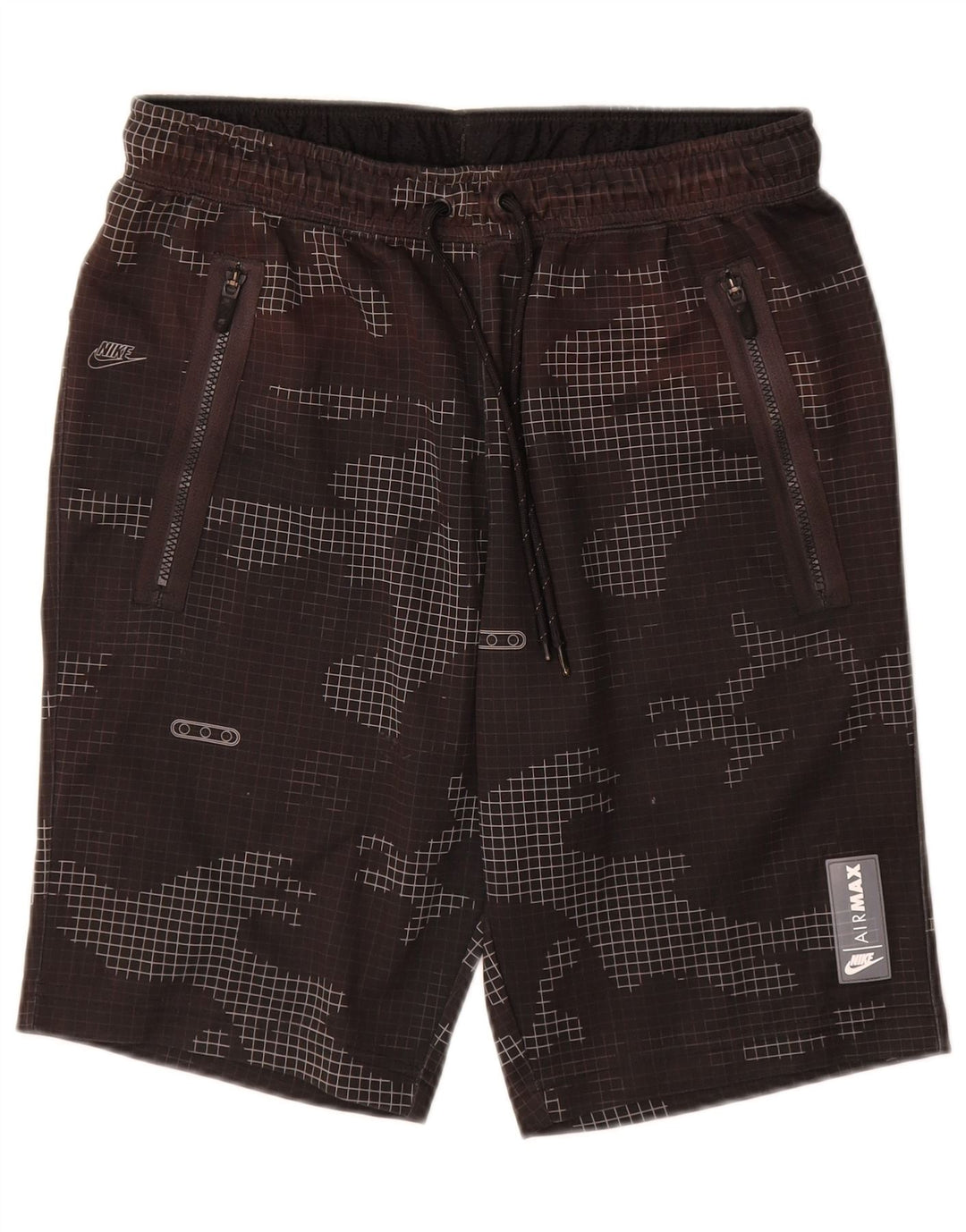 Nike Short de sport pour homme Medium W32 L10 Noir Camouflage Polyester