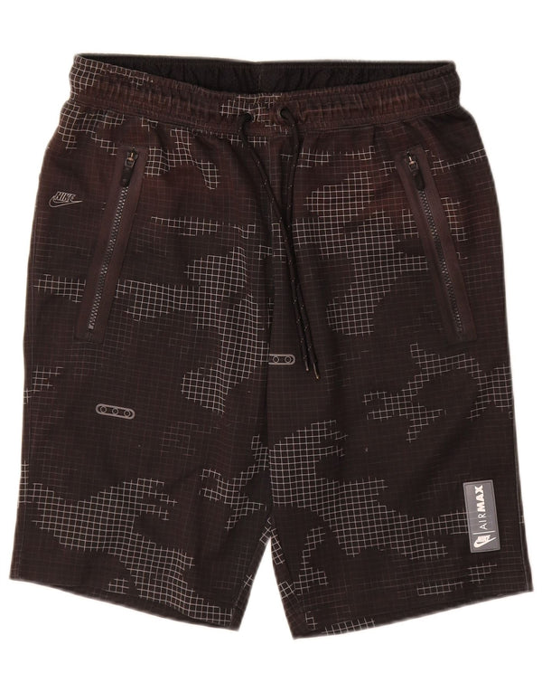 Nike Short de sport pour homme Medium W32 L10 Noir Camouflage Polyester