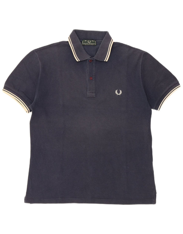 Fred Perry Polo Homme Bleu Marine Moyen Rayé Coton