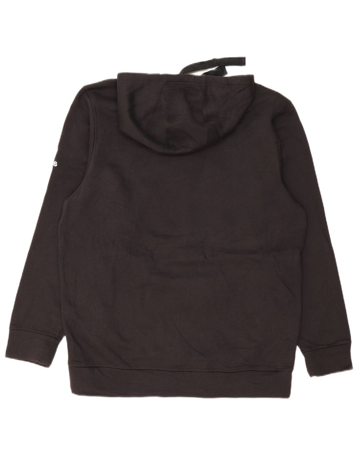 ADIDAS Pull à capuche graphique Raiders pour hommes, grand coton noir