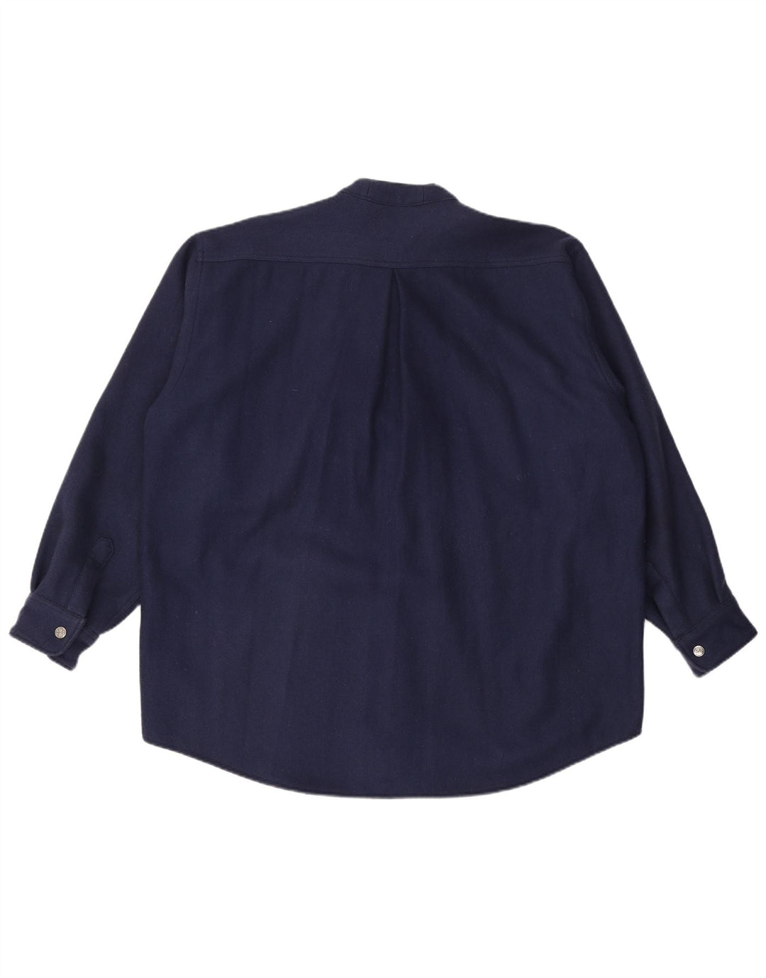 VINTAGE Chemise pull en flanelle pour homme 2XL Bleu marine