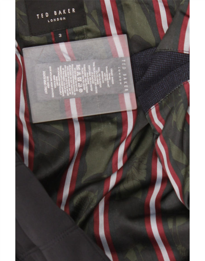 TED BAKER Veste matelassée pour homme Taille 3 Bleu marine moyen Polyester