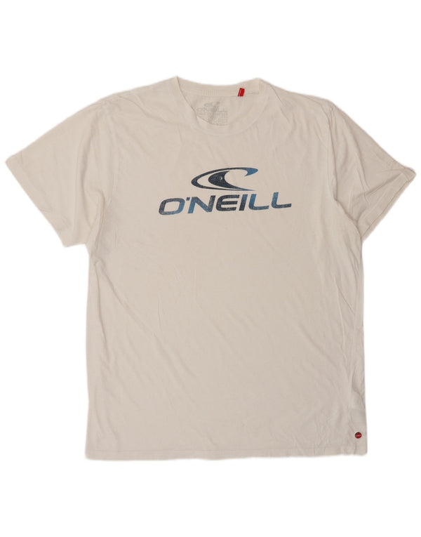 O'Neill Mens Regular Fit Graphic T-Shirt Top XL Blanc Coton