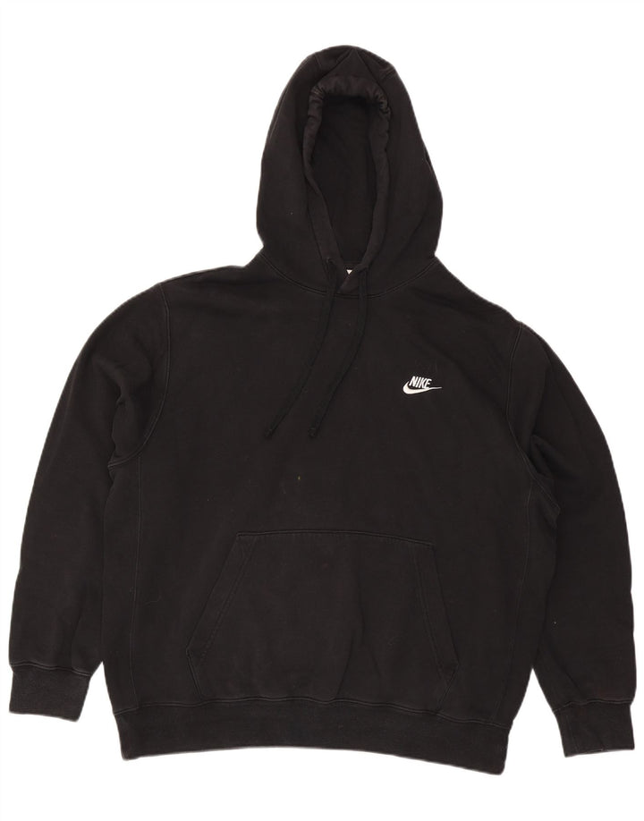 Nike Pull à capuche pour homme en coton noir Taille L