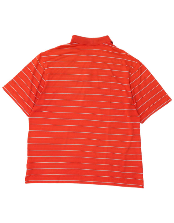 Nike Polo Dri Fit pour homme en polyester à rayures rouges