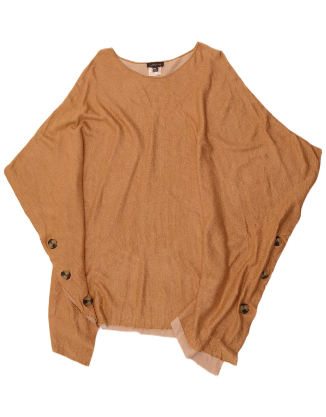 Autograph Poncho Jumper Femme UK 14 Coton Beige Moyen