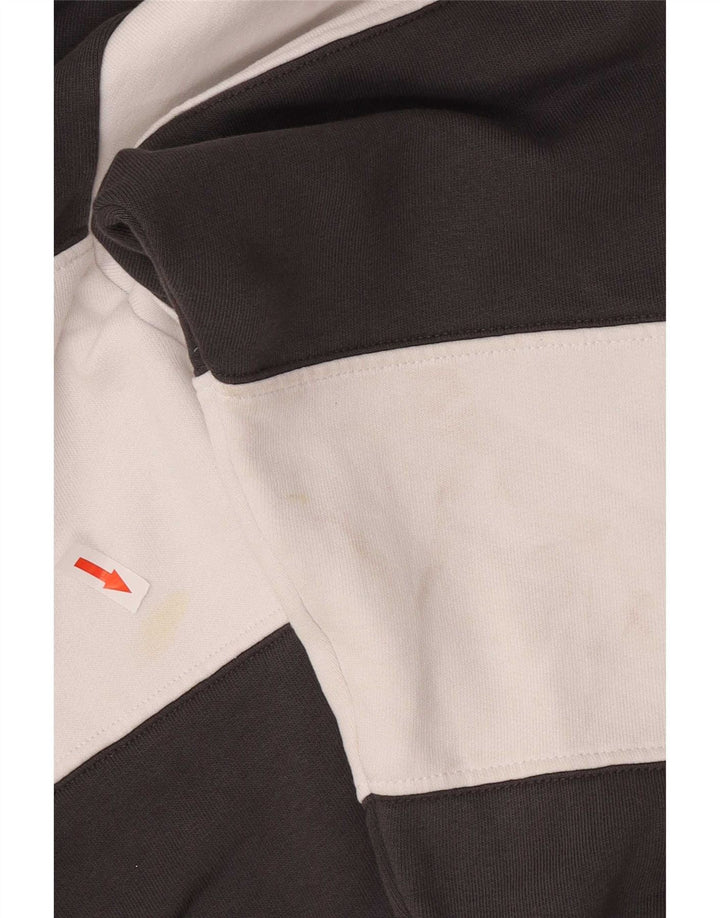Levi's Sweat-shirt court surdimensionné pour femme UK 44 Medium Noir rayé