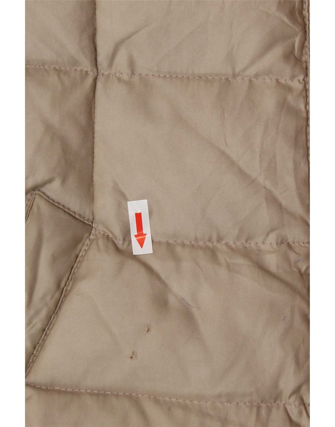Zara Veste matelassée pour femme UK 12 Polyester beige moyen