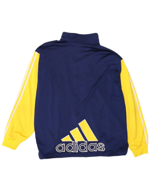 Adidas Veste de survêtement graphique pour homme UK 48/50 XL Bleu marine Colourblock