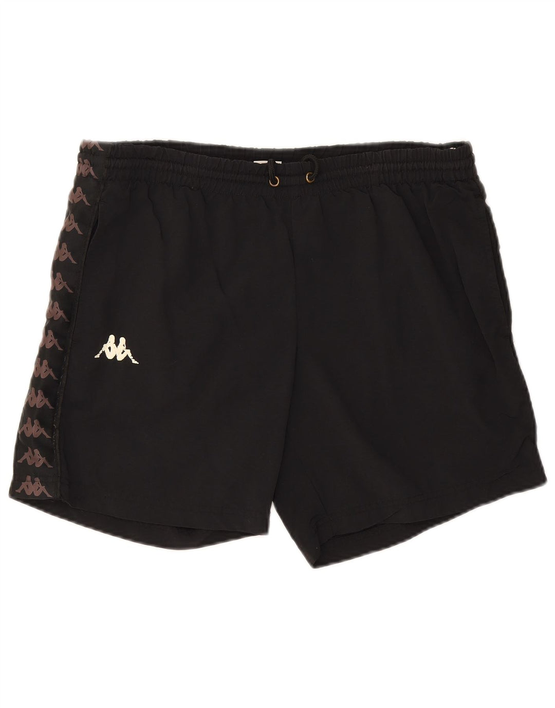 Kappa Short de Sport Graphique Homme Noir Moyen