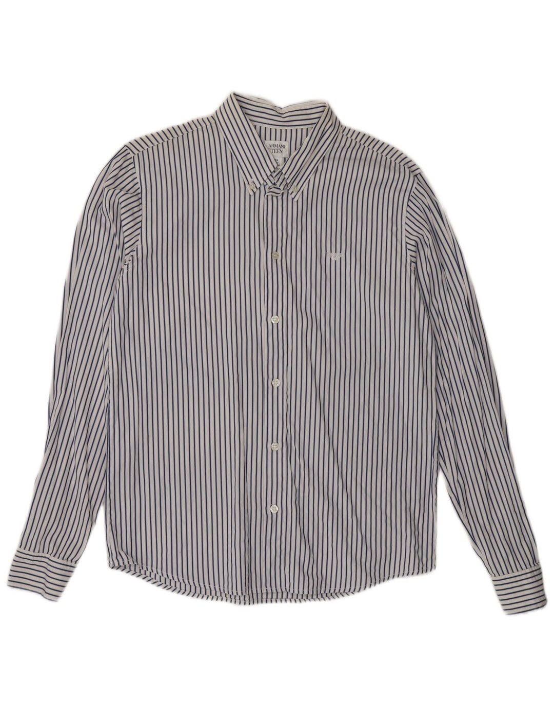 Armani Chemise Garçon 15-16 ans Blanc Rayé Coton