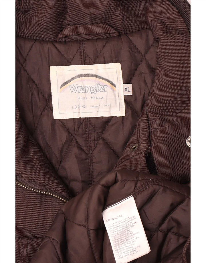 Wrangler Veste Militaire Femme UK 18 XL Marron Polyester